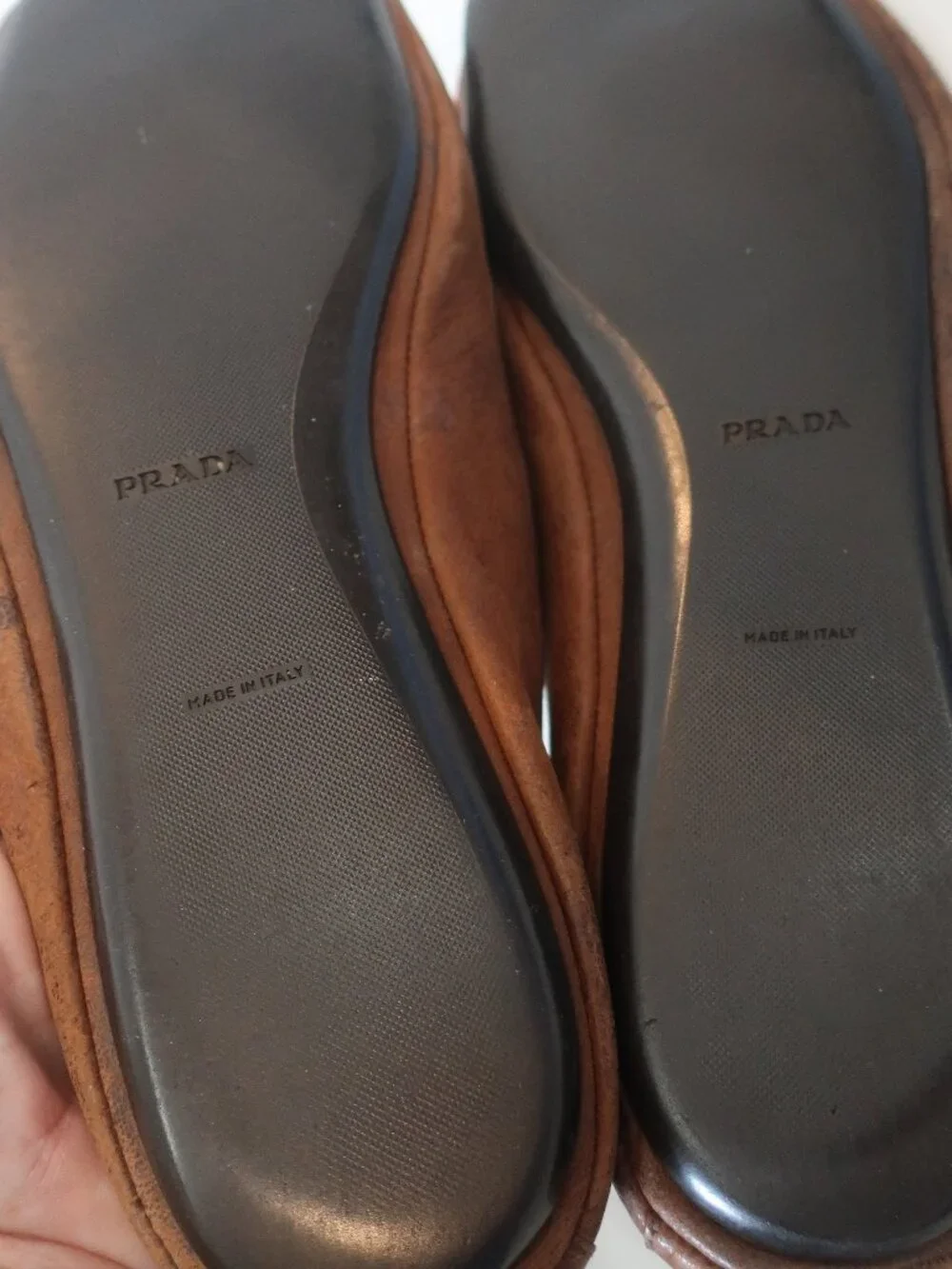 Mens Prada Brown Leather Slip On Loafers 11 - Picture 9 of 11